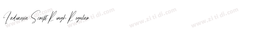 Indonesia Script Rough Regular字体转换